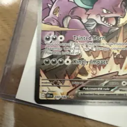 Pokemon TCG Team Rockets Nidoking EX Holo Card 233/182 Destined Rivals Series - Image 5
