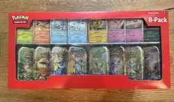 Pokemon TCG Prismatic Evolutions Costco 8 Mini-Tin Bundle w/ Promo Cards NEW - Image 1
