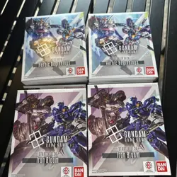 Gundam Card Game ST01 Heroic Beginnings and st05 iron bloom set of 4 English new - Image 1