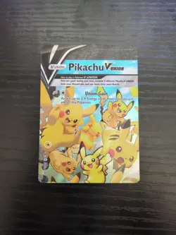 Pokemon Pikachu V-Union SWSH139 Black Star Promo Card Holo Full Art 2021 TCG ENG - Image 1