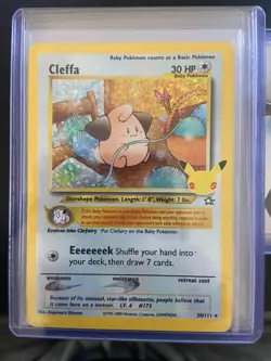 Cleffa 20/111 Holo Rare Celebrations Classic Collection Pokemon Card NM B2 - Image 1