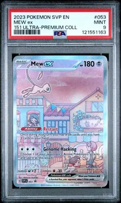 PSA 9 MINT Mew ex 053 Sv: Scarlet & Violet Promo Cards Holo Pokemon - Image 1