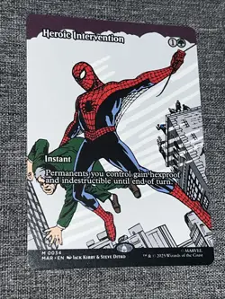 MTG Spider-Man MARVEL UNIVERSE M Heroic Intervention #0034 NM/M Non Foil - Image 1
