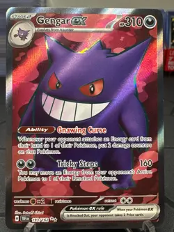 Pokemon Gengar EX Holo Full Art Temporal Forces 193/162SV05 Mint Condition - Image 1