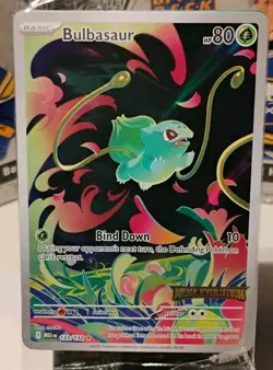 Stamped Bulbasaur 133/132 'Mega Evolutions Illustration Rare Pokemon TCG 💎💎 - Image 1