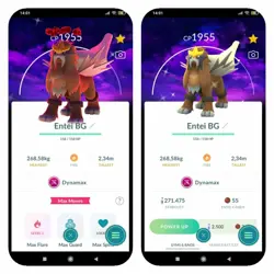 Pokemon Shiny Dynamax Entei - Dark Skies Background (Pls read description) - Image 1
