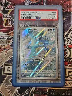 2025 ARTICUNO #161 POKEMON JOURNEY TOGETHER ILLUSTRATION RARE PSA 10 GEM MINT - Image 1