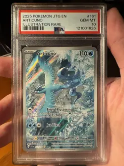 2025 POKEMON JTG EN-JOURNEY TOGETHER ILLUSTRATION RARE #161 ARTICUNO PSA 10 - Image 1