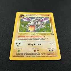 Pokemon Fossil Set AERODACTYL Rare Holo 1/62 - Image 2