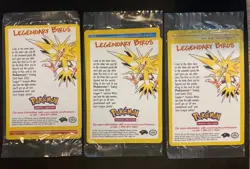 Moltres Articuno Zapdos Promo 21 22 23 SEALED Mint Pokemon WOTC Black Star 2 - Image 2