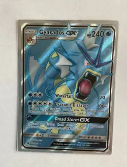 Gyarados Full Art GX 101/111 Ultra Rare Crimson Invasion Pokemon TCG Sun & Moon - Image 1