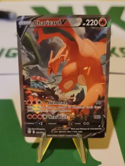 Pokemon Charizard v Alternate Full Art Holo Card 154/172 Swsh09 Brilliant Stars - Image 3