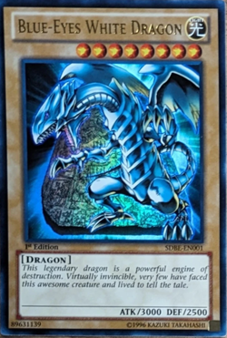 Blue-Eyes White Dragon - SDBE-EN001 - Ultra Rare - 1st Edition YuGiOh TCG Card - Image 1