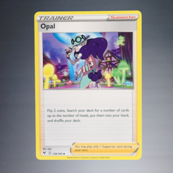 2020 POKEMON TCG OPAL TRAINER #158/185 SW+SH VIVID VOLTAGE UNCOMMON TRADING CARD - Image 1
