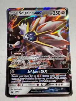 Pokemon TCG Solgaleo GX SM16 Sun and Moon Black Star Promo Card - Image 1