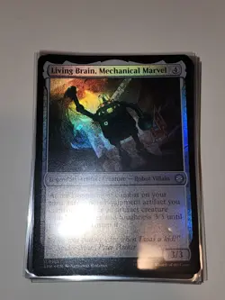 Living Brain, Mechanical Marvel - Marvel’s Spider-Man (SPM) - MTG - FOIL - NM - Image 1