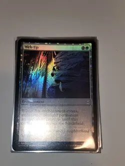 NM Foil Web Up, MTG, Marvel's Spider-Man, Magic the Gathering, 21 - Image 1