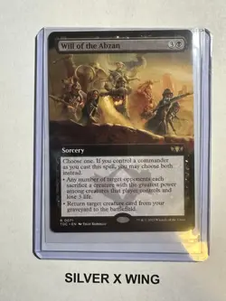 Will of the Abzan Extended Art x1, MTG, Commander: Tarkir: Dragonstorm, TDC, NM - Image 1