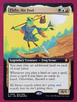 Magic The Gathering BLOOMBURROW COMMANDER BUY-A-BOX PROMO FLUBS THE FOOL MTG BLC - Image 1