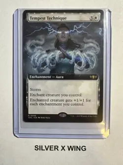 Tempest Technique Extended Art x1, MTG, Commander: Tarkir: Dragonstorm, TDC, NM - Image 1