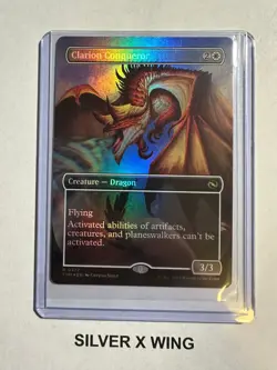 Clarion Conqueror Borderless Foil x1, MTG, Tarkir: Dragonstorm, TDM, NM - Image 1