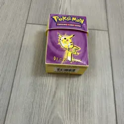 1999 Vintage Pokemon Deck Box Pikachu & Mewtwo ZAP Empty Deck Box Only - Used - Image 2