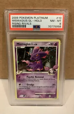 Pokemon TCG Mismagius Holo 2009 Rising Rivals 10/111 PSA 8 - Image 3