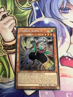 YOSENJU KAMA 3 SECRET RARE GERMAN THSF-EN005 DE005 NEAR MINT YUGIOH - Image 1