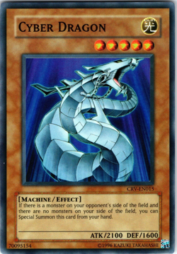 Cyber Dragon CRV-EN015 Unlimited Super Rare Holo - YuGiOh TCG Card - Image 1