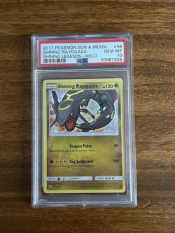 Pokemon Rayquaza Shining Legends Ultra Rare Holo Card #56 PSA 10 Gem Mint - Image 1