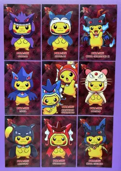 Pikachu Ponchos - Team Rocket Card Database - Cracked Ice Holo Gengar Snorlax - Image 1