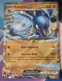 Lucario EX 051/131 Prismatic Evolutions Pokemon Card NM-Mint TCG - Image 1