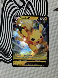 Pikachu V SWSH285 Black Star Promos Extended Art Holo Pokemon TCG 2023 NM - Image 1