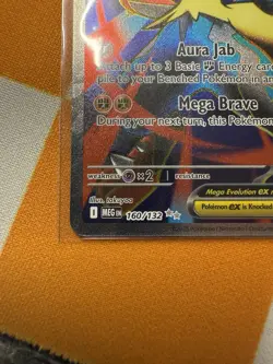 Pokemon TCG Mega Lucario EX 160/132 Ultra Rare Holo NM Mega Evolutions Full Art - Image 4