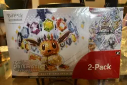 Pokemon Costco Prismatic Evolutions 2 Pack - 1 ETB - 1 Booster Bundle - Sealed - Image 1