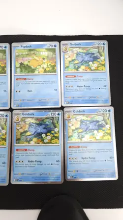 Pokemon Mega Evolutions (2) Psyduck 007 (4) Golduck 008 Black Star Promo Holo - Image 2