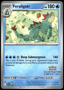 Feraligatr SVP213 2024 Illustration Contest Black Star Promo Pokemon [NM] - Image 1
