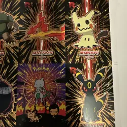 Pokemon Rare Uncut Sheet Of Rocket Team Database Holo Hits. - Image 3