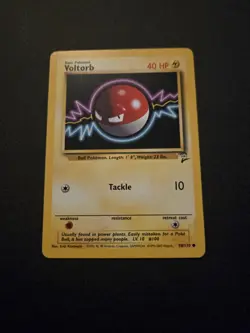 Voltorb Pokemon Card Common Base Set 2 - 98/130 1999 - Image 1