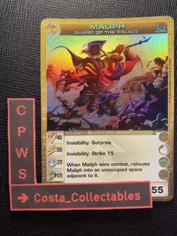 MALIPH GUARD OF THE PALACE - MAX P - 40/50/35/105/55 - SUPER - CHAOTIC CARD - NM - Image 1