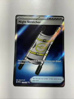 Night Stretcher 173/132 Me01: Mega Evolution Full Art Holo Pokemon TCG Card - Image 1
