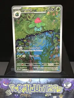 Pokemon Card Ivysaur 167/165 Scarlet & Violet 151 Illustration Rare Near Mint - Image 1