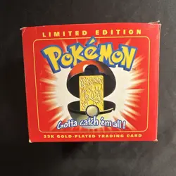Pokemon, Burger King 1999 - 23K Gold Plated Charizard Rare Card, Sealed Mint Con - Image 2