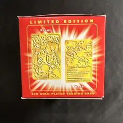 Pokemon, Burger King 1999 - 23K Gold Plated Charizard Rare Card, Sealed Mint Con - Image 3