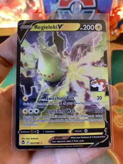2023 Play! Pokemon Prize Pack Series 3 Regieleki V 57 - NM - Image 2