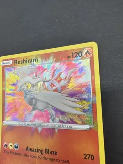 Pokemon TCG Reshiram Shining Fates 017/072 Holo Amazing Rare - Image 3