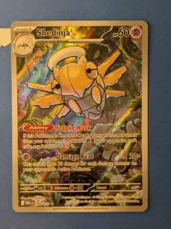 Shedinja 144/132 - Mega Evolution - Secret Shiny FA Rare - Pokemon TCG NM - Image 1