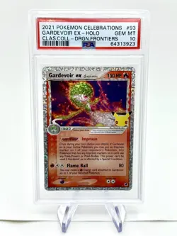 2021 Pokemon Celebrations Gardevoir ex - Holo#93 Dragon Frontiers PSA 10 - Image 3