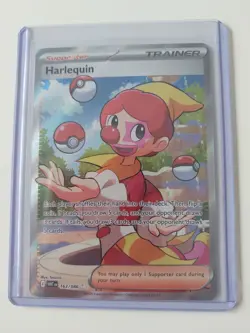 POKEMON - HARLEQUIN - 163/086 - FULL ART ULTRA RARE - S&V WHITE FLARE - NEW - Image 4