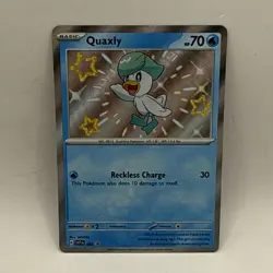 Quaxly SVP 082 Black Star Promo Scarlet And Violet Pokemon Card NM Tcg - Image 1
